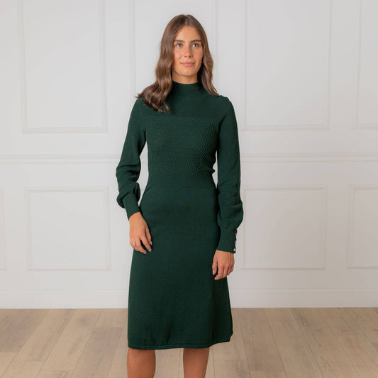 Organic Mock Neck Sweater Dress