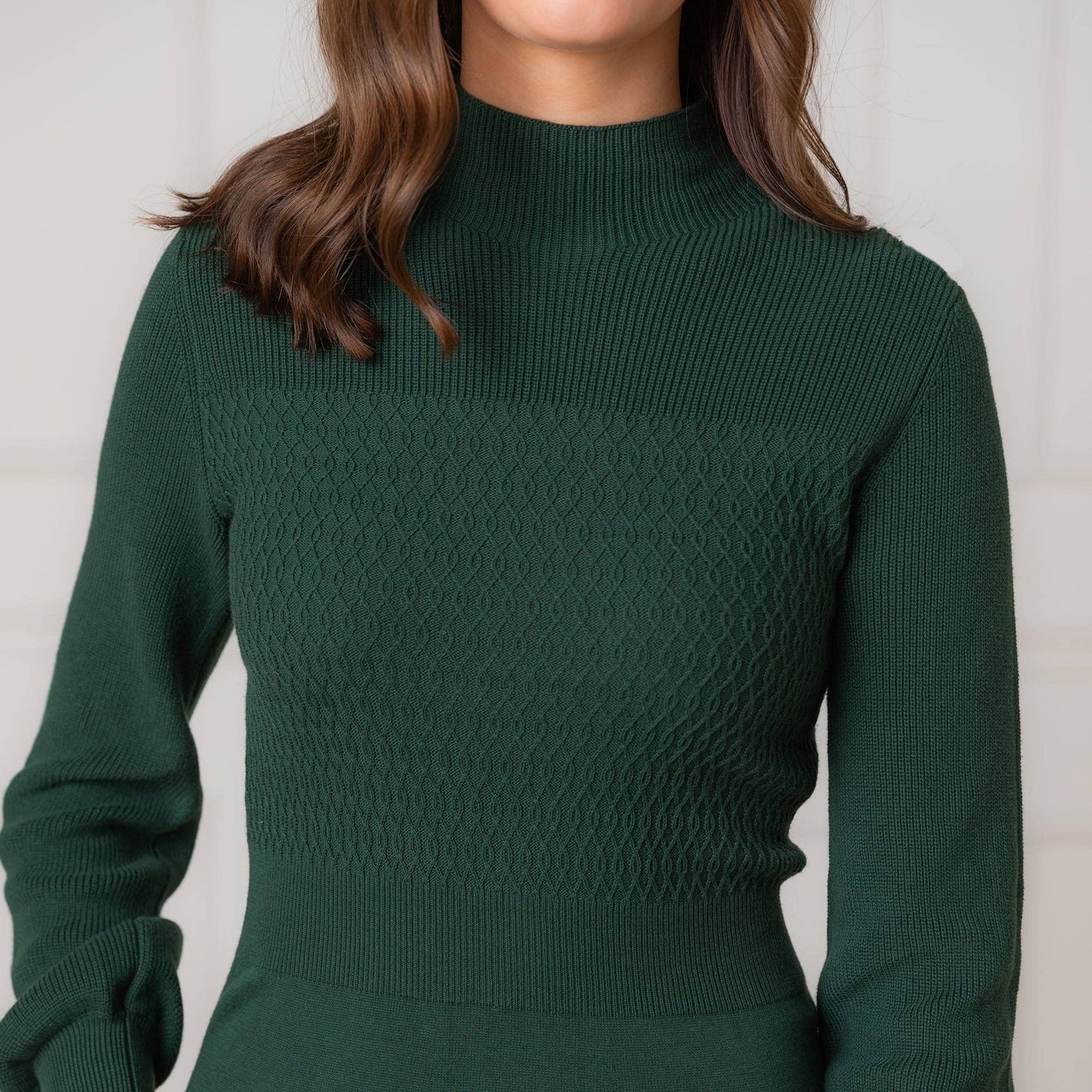 Organic Mock Neck Sweater Dress